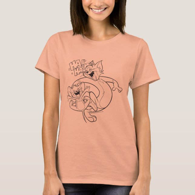 Tom And Jerry | Tom And Jerry Laughing T-Shirt (Front)