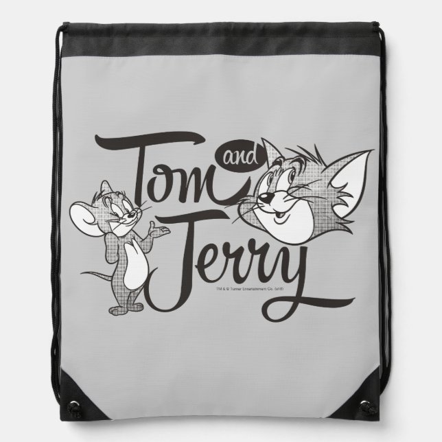 Tom And Jerry | Tom And Jerry Looking Sweet Drawstring Bag (Front)