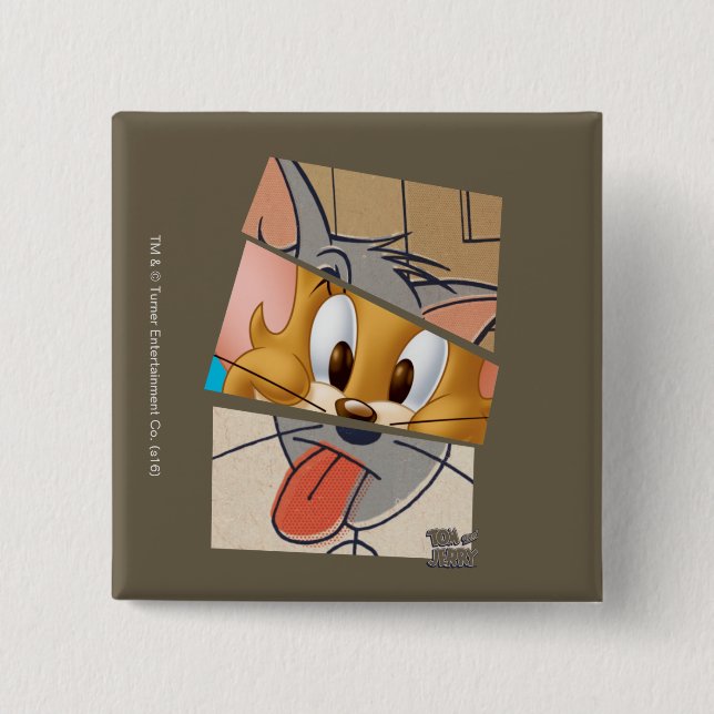 Tom And Jerry | Tom And Jerry Mashup Pinback Button (Front)