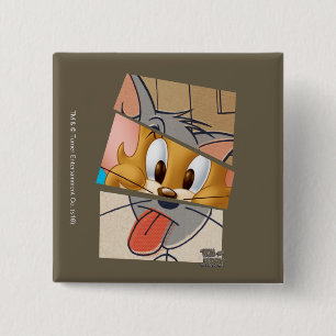 Tom And Jerry Tom And Jerry Mashup Pinback Button