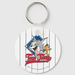 Tom And Jerry   Tom And Jerry On Baseball Diamond Keychain