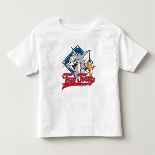 Tom And Jerry  Tom And Jerry On Baseball Diamond Toddler T_shirt