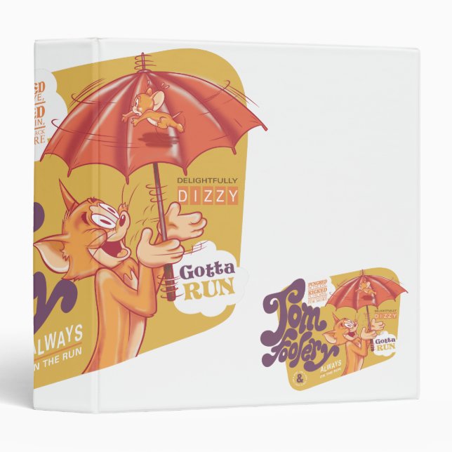 Tom and Jerry Tom Foolery 3 Ring Binder (Front/Spine)