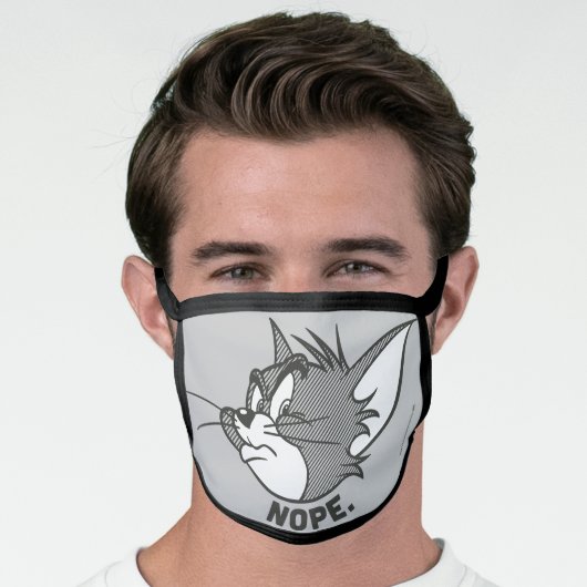 Tom And Jerry | Tom Says Nope Face Mask (Worn Him)