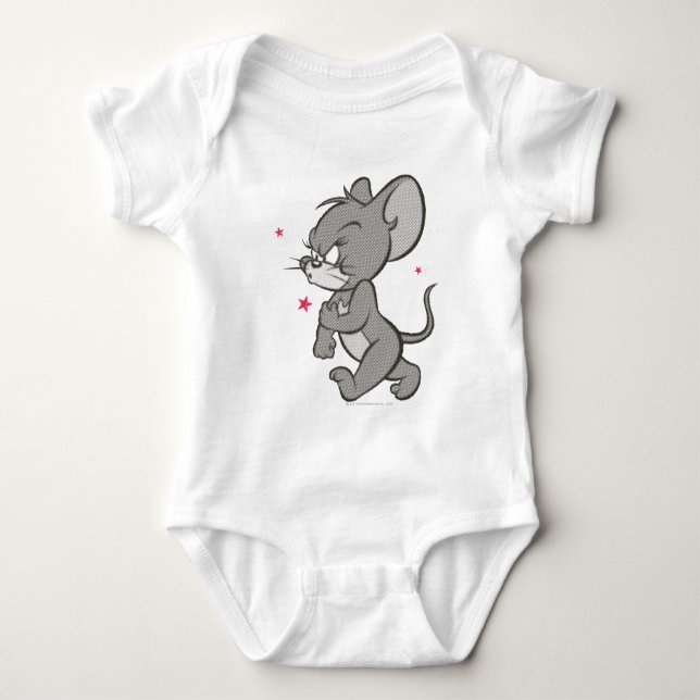 Tom and Jerry Tough Mouse 1 Baby Bodysuit (Front)