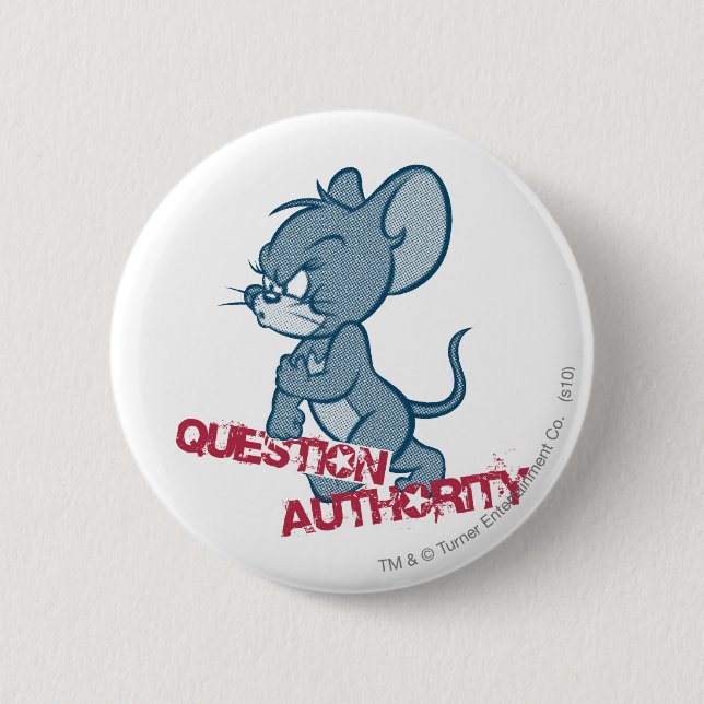 Tom and Jerry Tough Mouse 2 Pinback Button (Front)