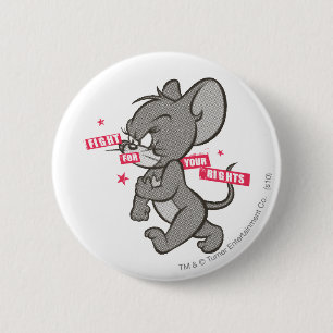 Tom and Jerry Tough Mouse 3 Pinback Button