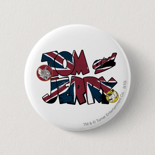 Tom and Jerry UK Overload 2 Pinback Button (Front)