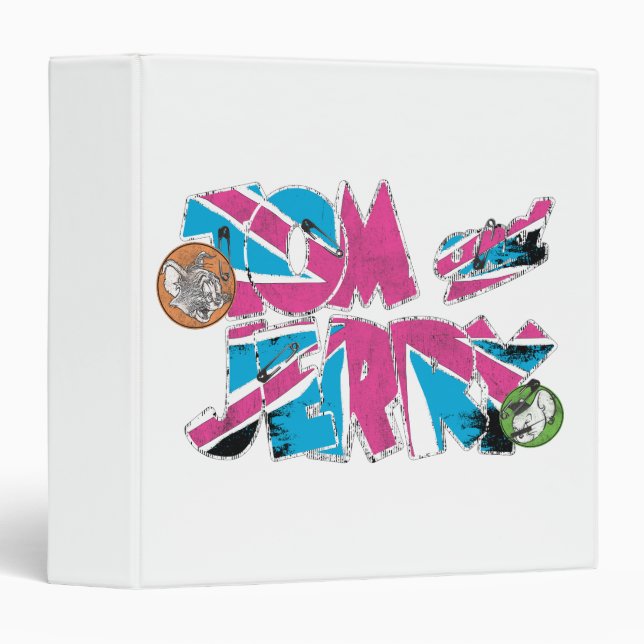 Tom and Jerry UK Overload 3 Ring Binder (Front/Spine)