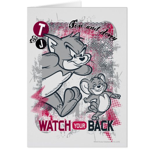 Tom and Jerry Watch Your Back Cards (Front)