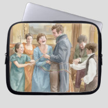 Tom and Mary celebrate in "The Other Bennet Sister Laptop Sleeve