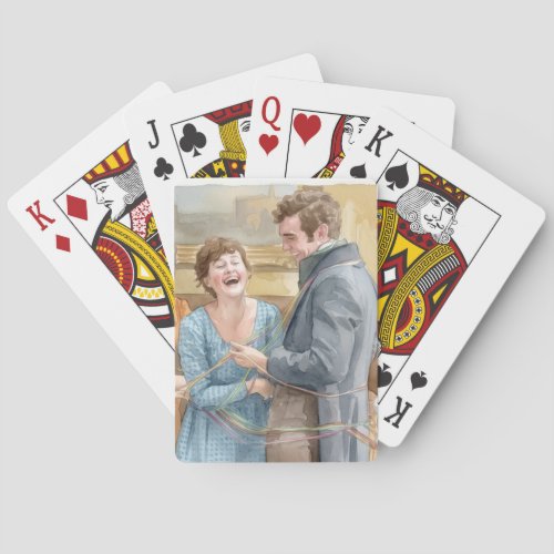 Tom and Mary celebrate in "The Other Bennet Sister Poker Cards