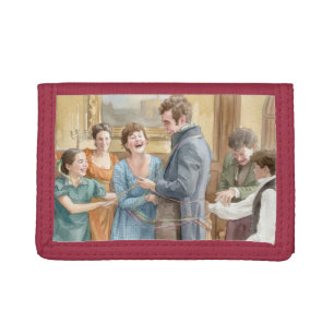 Tom and Mary celebrate in "The Other Bennet Sister Trifold Wallet