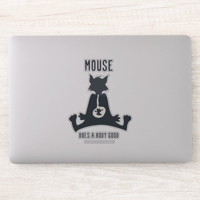 Tom Ate Jerry Silhouette Sticker (Computer)