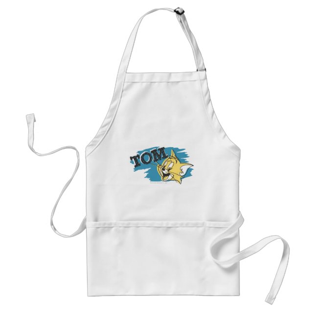 Tom Blue and Yellow Logo Adult Apron (Front)