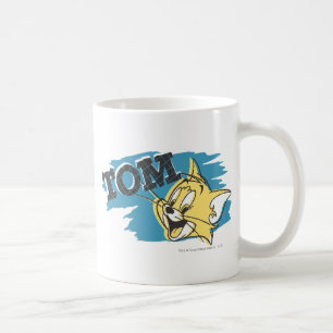 Tom Blue and Yellow Logo Coffee Mug