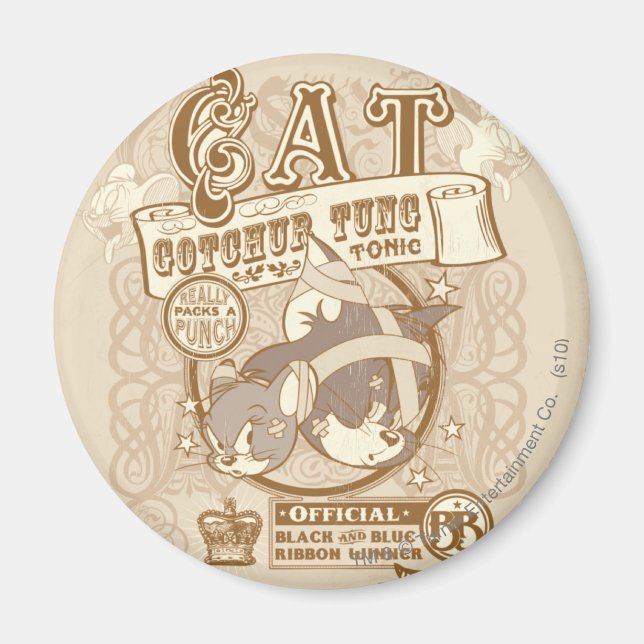 Tom Cat Gotchur Tung Tonic Magnet (Front)