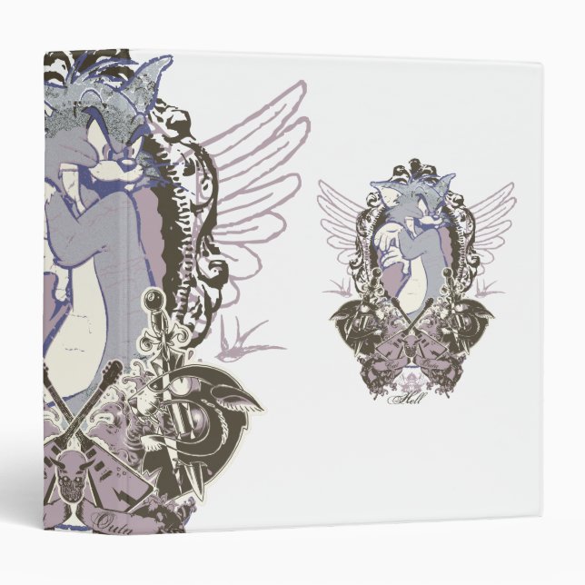 Tom Cat Outa Hell 3 Ring Binder (Front/Spine)