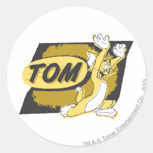 Tom Chasing Classic Round Sticker