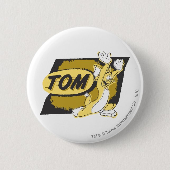 Tom Chasing Pinback Button (Front)