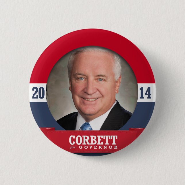 TOM CORBETT CAMPAIGN PINBACK BUTTON (Front)