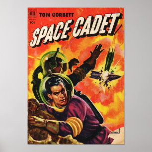 Tom Corbett Space Cadet: Exploding Rocket Ship Poster