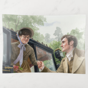 Tom handing Mary out of a carriage Trinket Tray