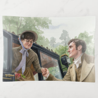 Tom handing Mary out of a carriage Trinket Tray