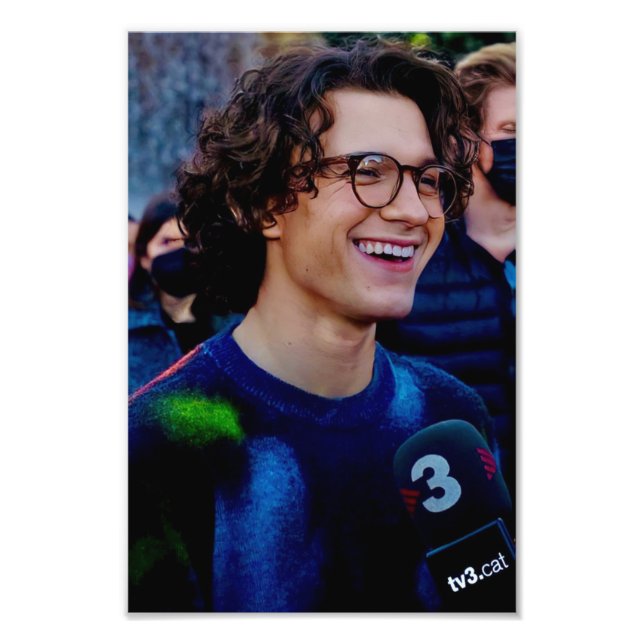 Tom Holland with sweater Photo Print (Front)