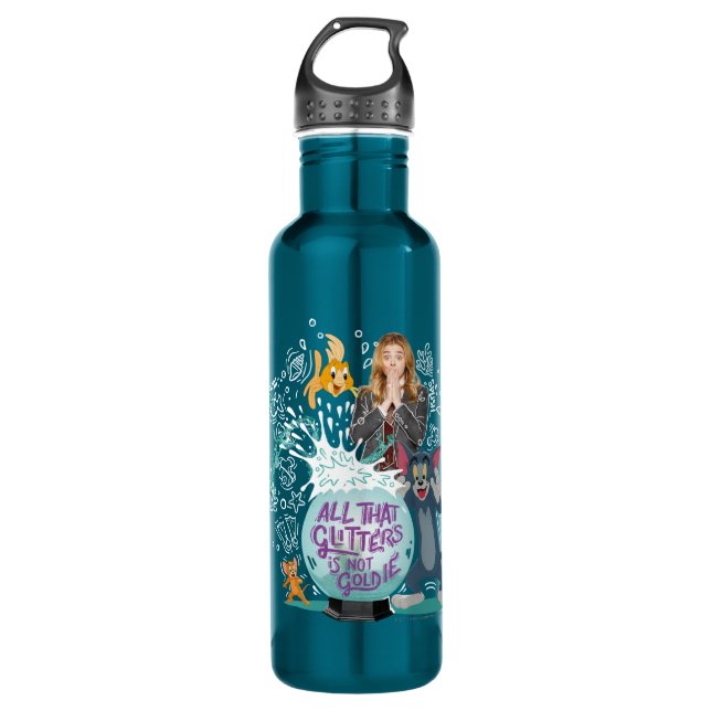 Tom & Jerry - All That Glitters Is Not Goldie Stainless Steel Water Bottle (Front)