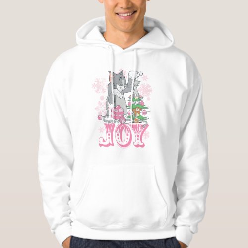 Tom Jerry and Nibbles Decorating Joy Hoodie