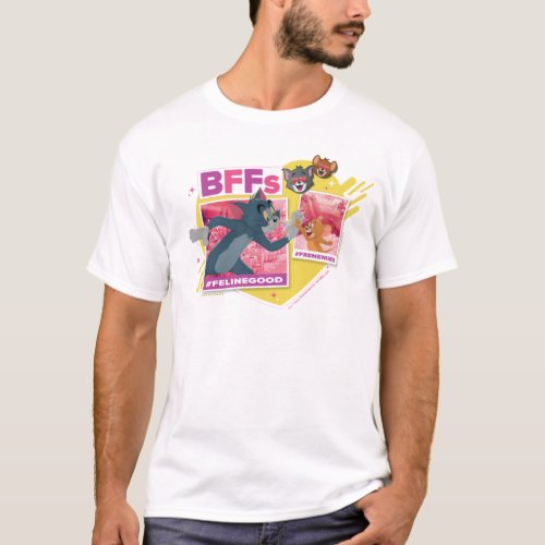 Tom  Jerry BFFs Photo Emoji Collage T_Shirt