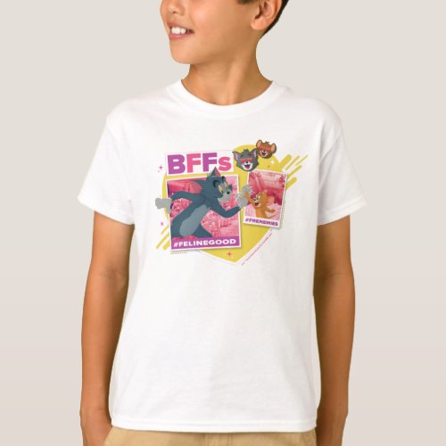 Tom  Jerry BFFs Photo Emoji Collage T_Shirt
