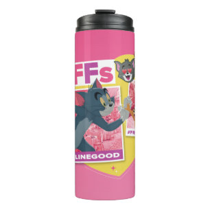 Tom & Jerry BFFs Photo Emoji Collage Thermal Tumbler