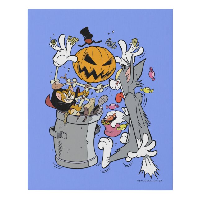 Tom & Jerry | Boo to Tom Faux Canvas Print (Front)