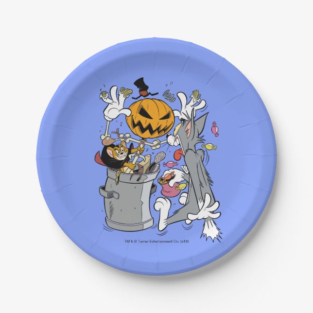 Tom & Jerry | Boo to Tom Paper Plates (Front)