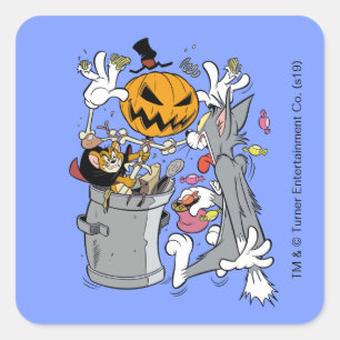 Tom & Jerry Boo to Tom Square Sticker