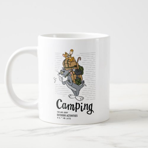 Tom  Jerry Camping Giant Coffee Mug