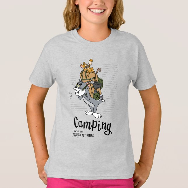 Tom & Jerry Camping T-Shirt (Front)