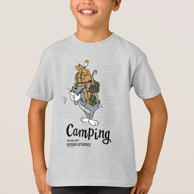 Tom & Jerry Camping T-Shirt (Front)
