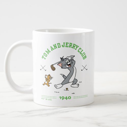 Tom  Jerry Golfing Club 1940 Giant Coffee Mug