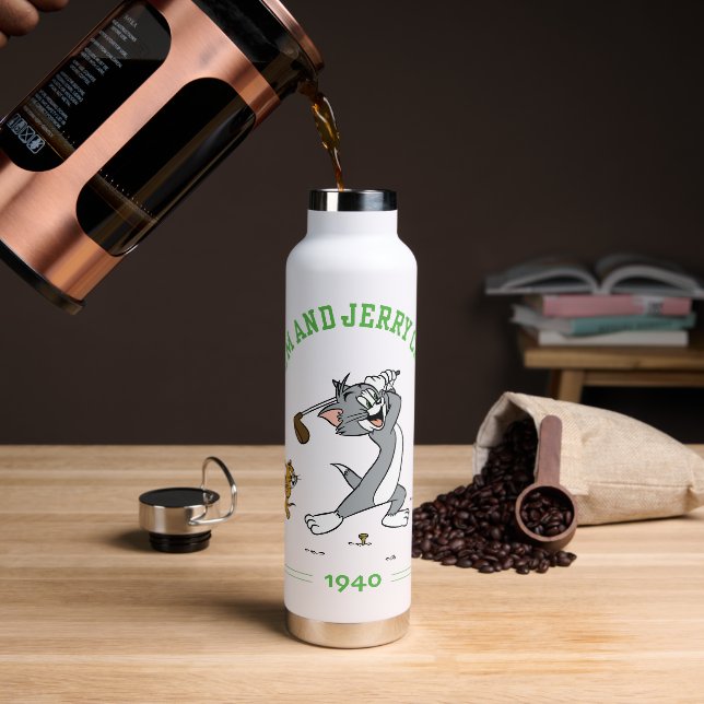 Tom & Jerry Golfing Club 1940 Water Bottle (Coffee)