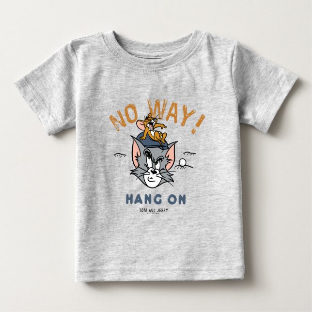 Tom & Jerry Golfing "No Way" Baby T-Shirt (Front)