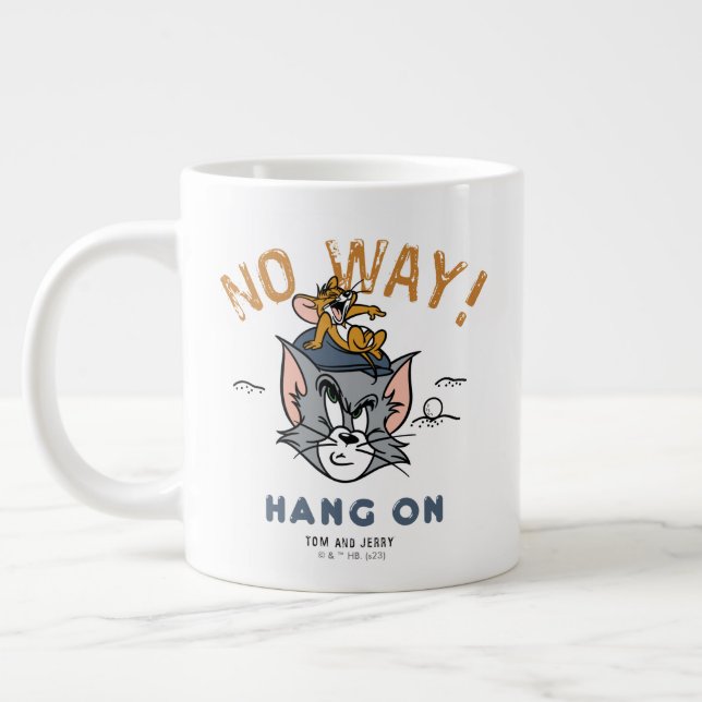 Tom & Jerry Golfing "No Way" Giant Coffee Mug (Left)