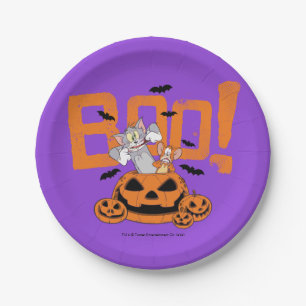 Tom & Jerry Happy Halloween Boo Paper Plates