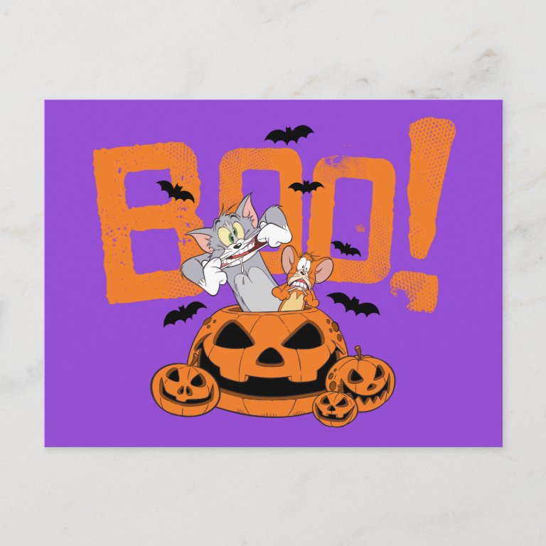 Tom & Jerry | Happy Halloween Boo Postcard