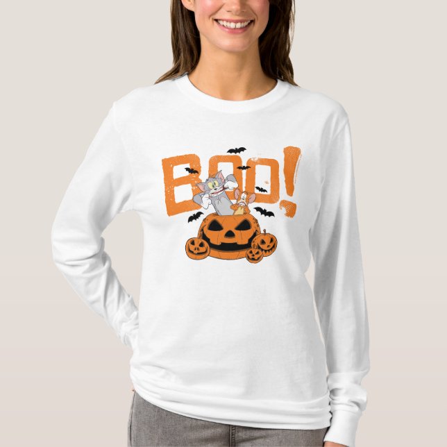 Tom & Jerry | Happy Halloween Boo T-Shirt (Front)