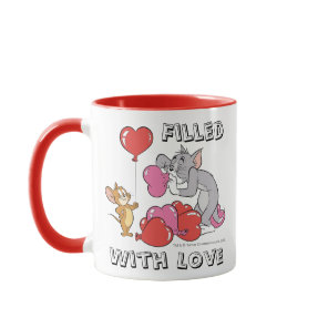 Tom & Jerry Inflate Valentine Heart Balloons Mug