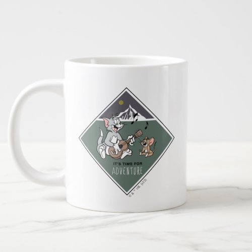 Tom  Jerry Its Time For Adventure Giant Coffee Mug