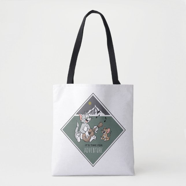 Tom & Jerry "It's Time For Adventure" Tote Bag (Front)